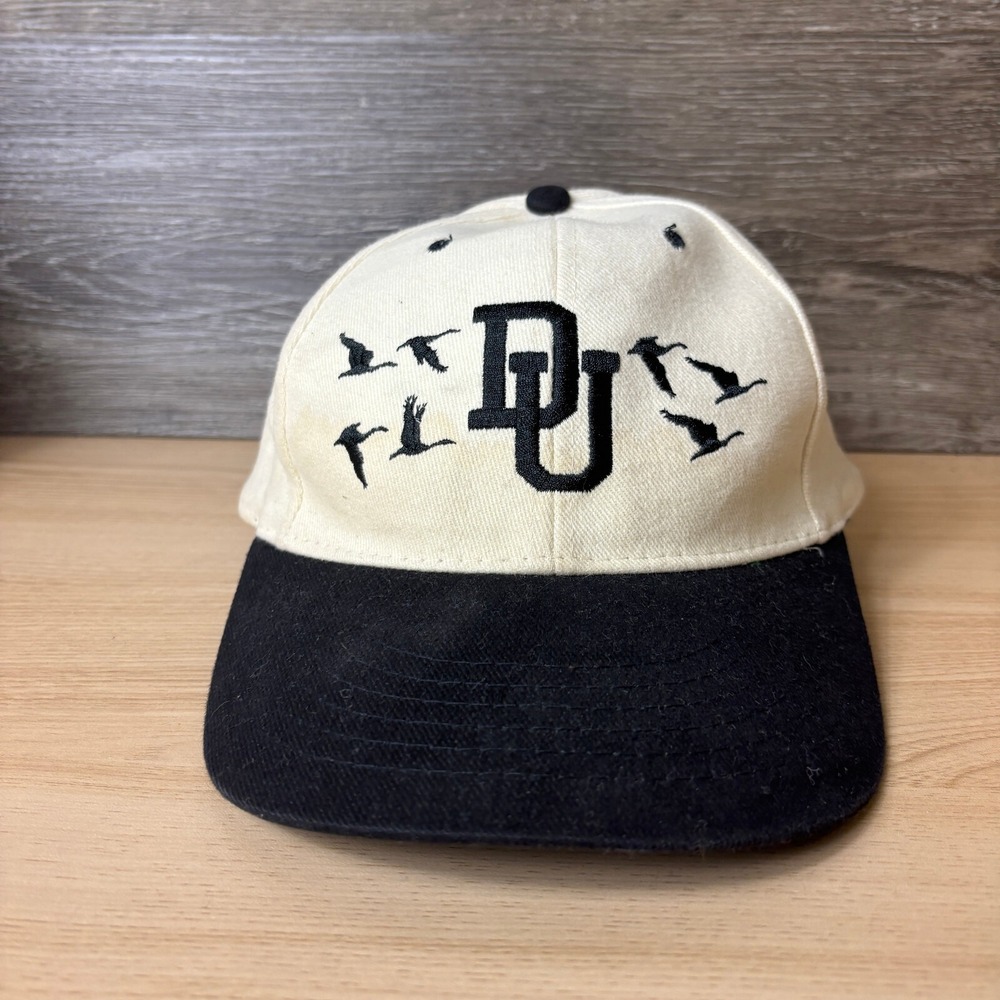 Vintage Ducks Unlimited Hat Cap Strap Back‎ Hunting Trucker Outdoors